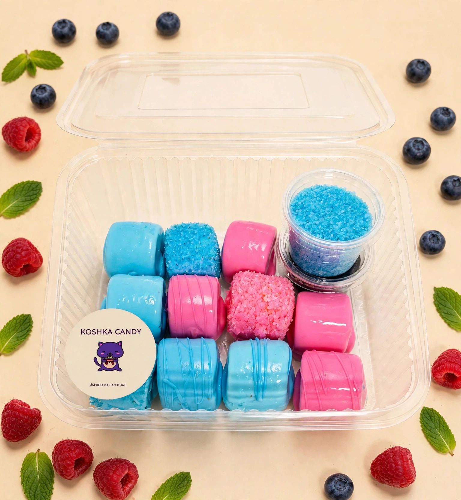 Marshmello candy Raspberry